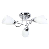 Pagazzi Jaco 3 Light Polished Chrome Semi Flush Ceiling Light