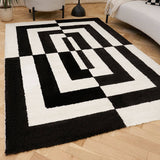 The Rugs Joli Geometric Black & White Rug