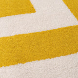 The Rugs Joli Geometric Yellow White Rug
