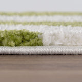 The Rugs Joli Geometric Green & White Rug