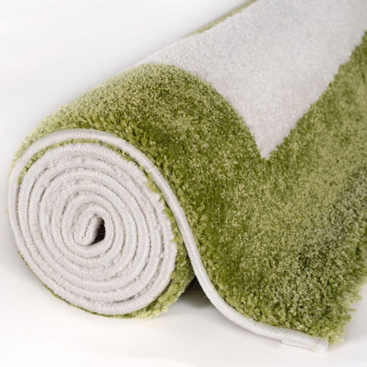 The Rugs Joli Geometric Green & White Rug
