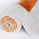 The Rugs Joli Geometric Orange & White Rug