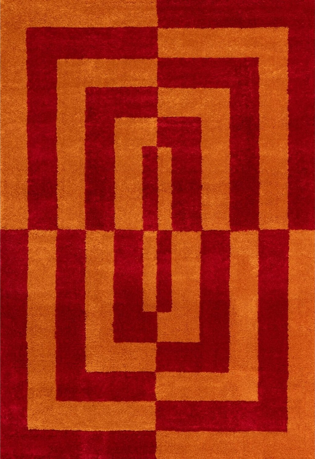 The Rugs Joli Geometric Red & Orange Rug