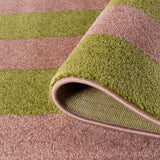 The Rugs Joli Geometric Green & Pink Rug