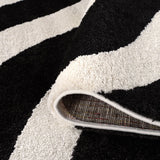 The Rugs Joli Wave Black & White Rug