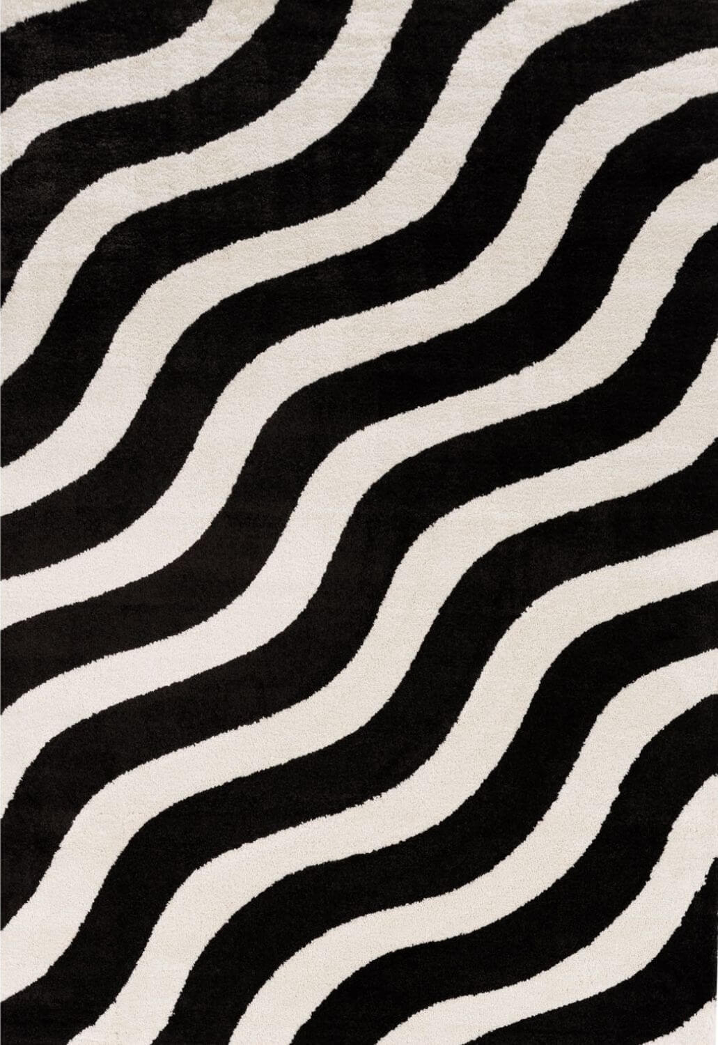 The Rugs Joli Wave Black & White Rug