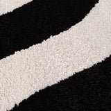The Rugs Joli Wave Black & White Rug
