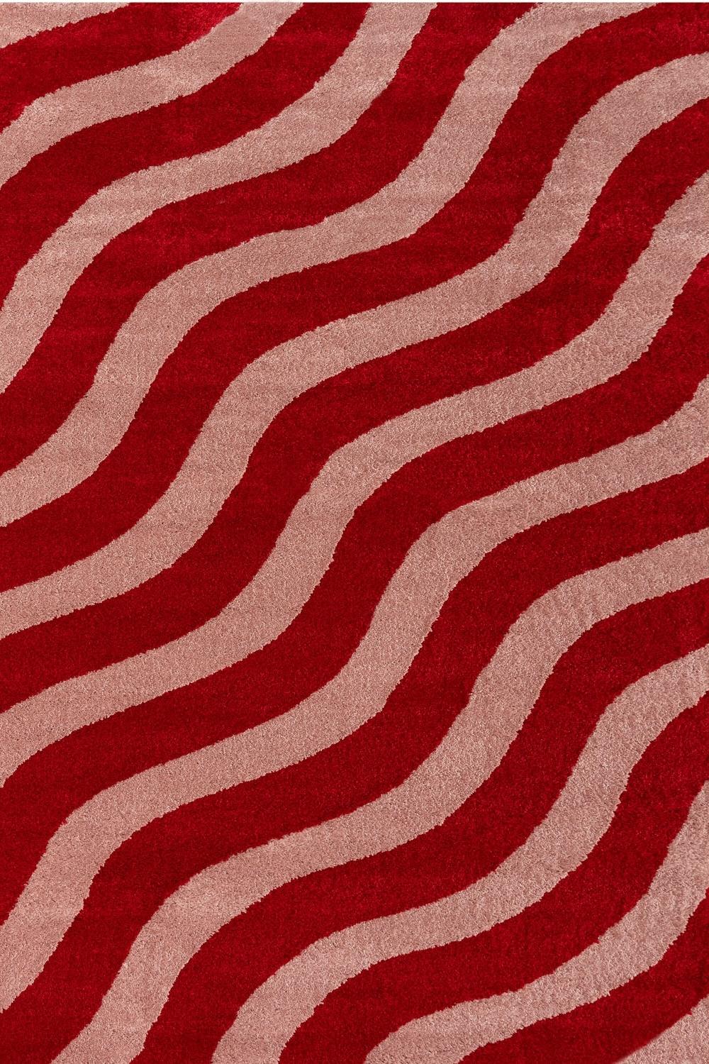 The Rugs Joli Wave Red Pink Rug
