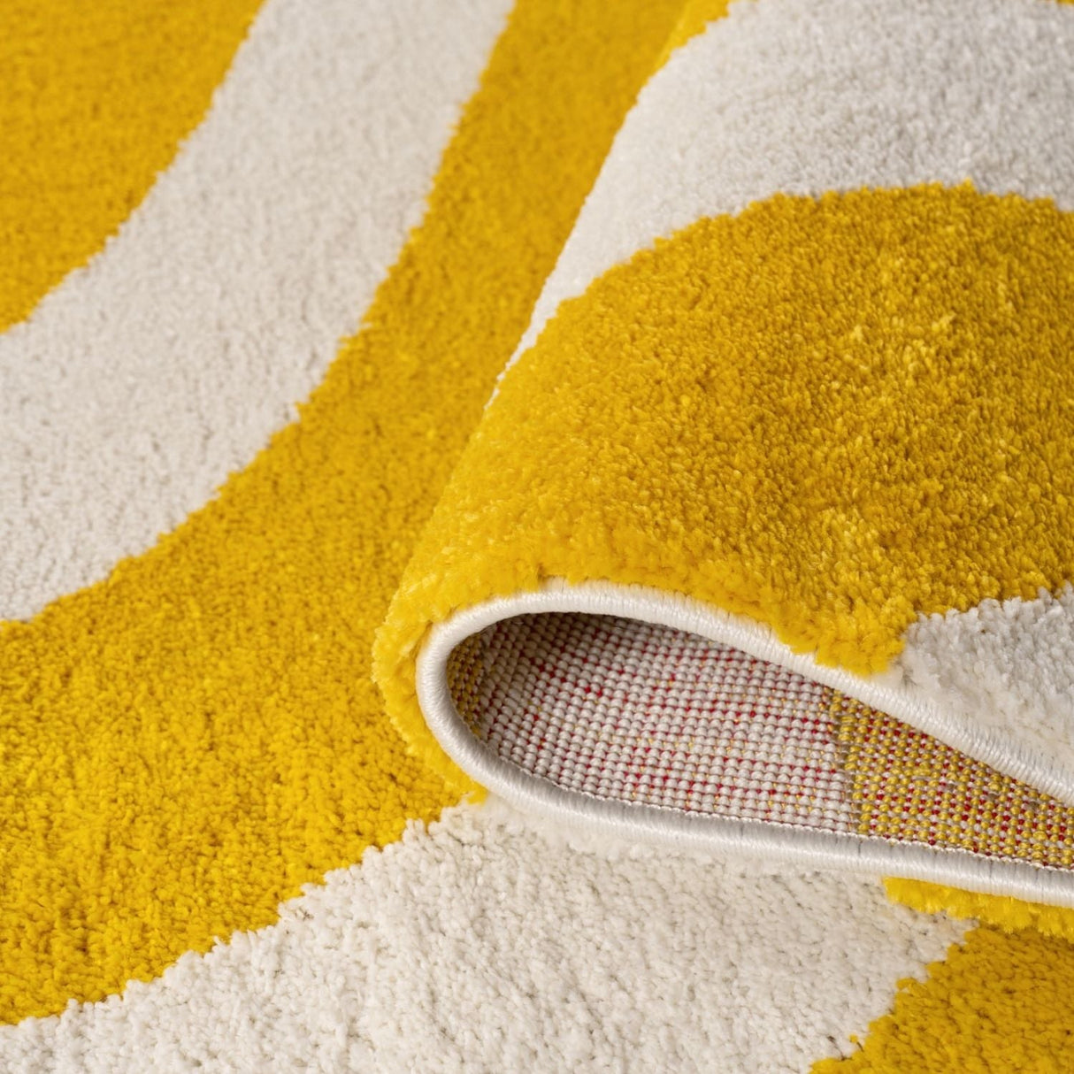 The Rugs Joli Wave Yellow & White Rug