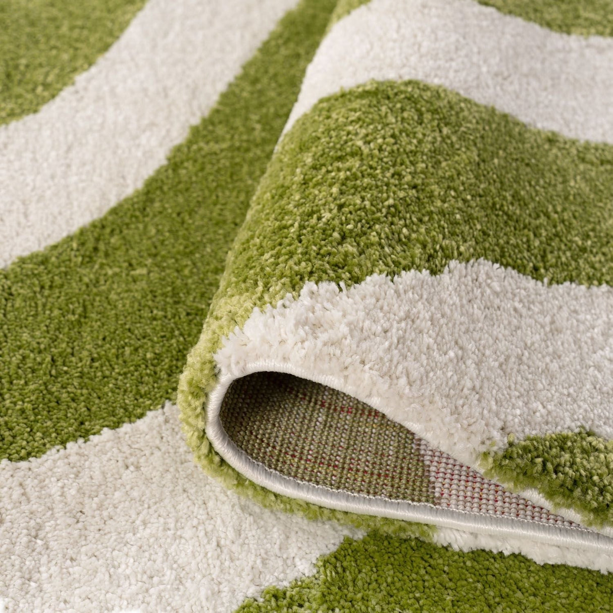 The Rugs Joli Wave Green & White Rug