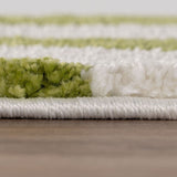 The Rugs Joli Wave Green & White Rug