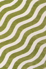 The Rugs Joli Wave Green & White Rug