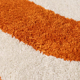 The Rugs Joli Wave Orange White Rug