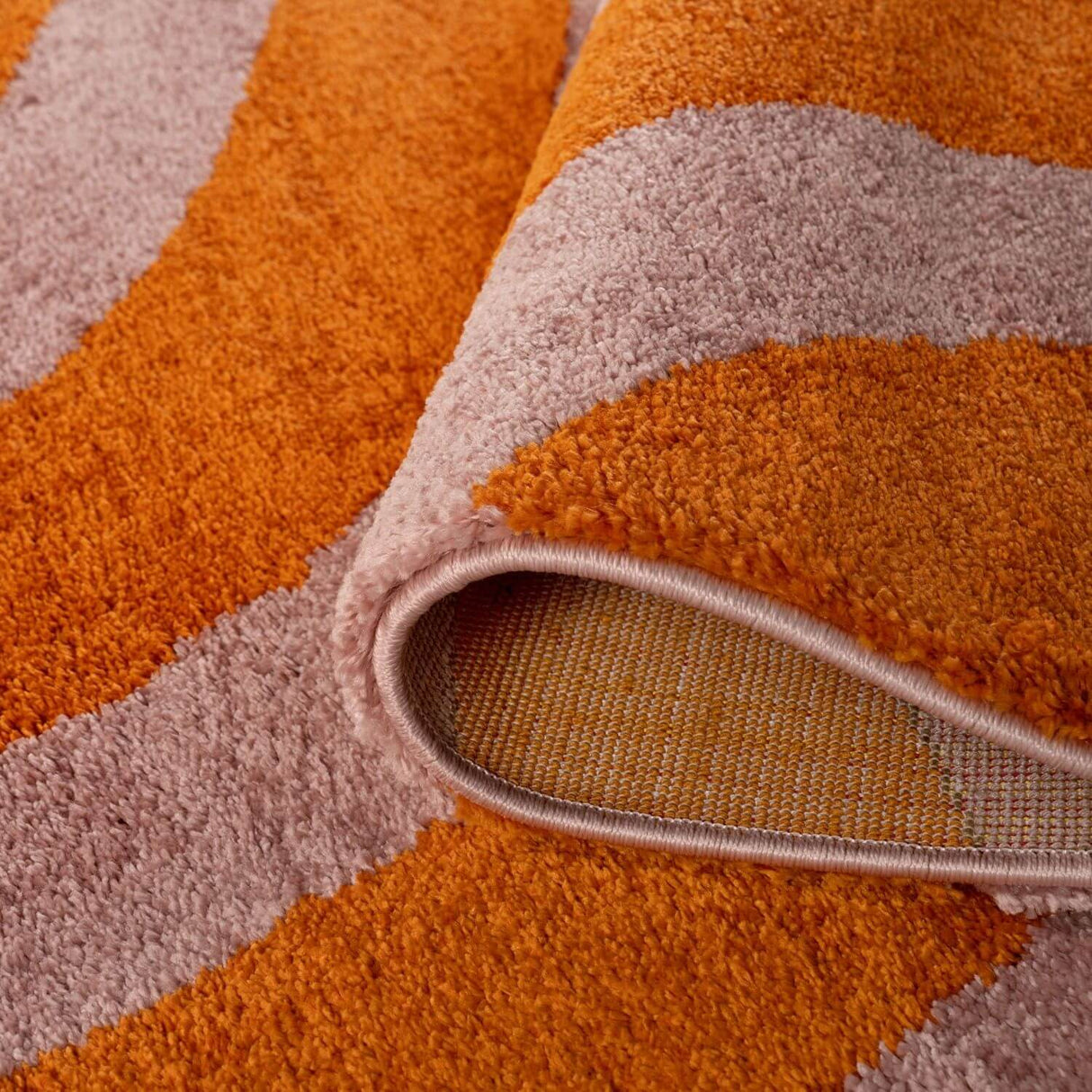 The Rugs Joli Wave Orange Pink Rug