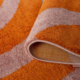 The Rugs Joli Wave Orange Pink Rug