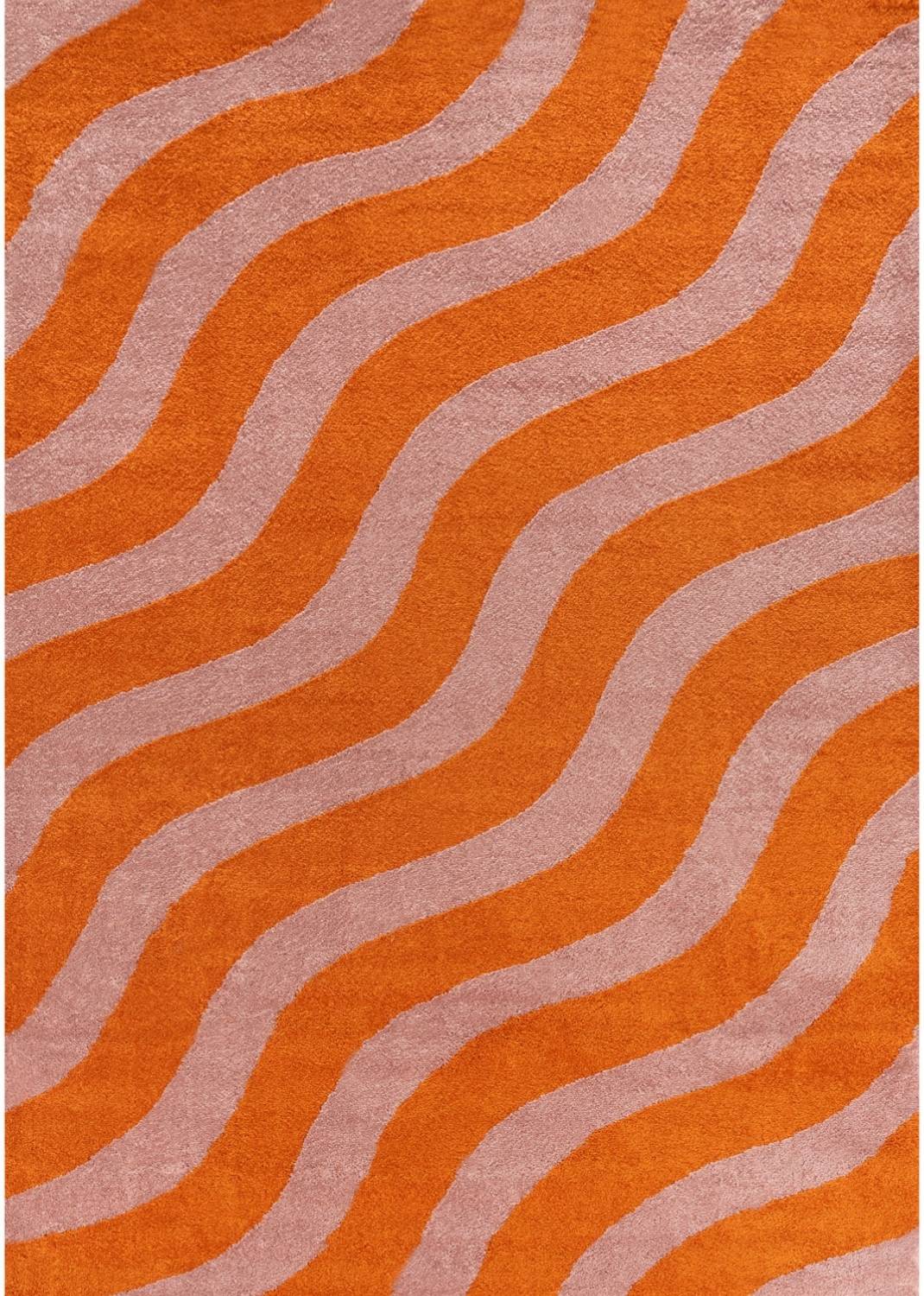 The Rugs Joli Wave Orange Pink Rug