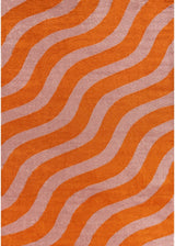 The Rugs Joli Wave Orange Pink Rug