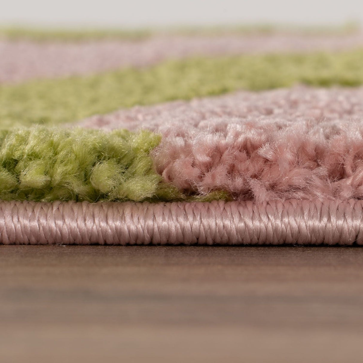 The Rugs Joli Wave Green & Pink Rug