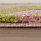 The Rugs Joli Wave Green & Pink Rug