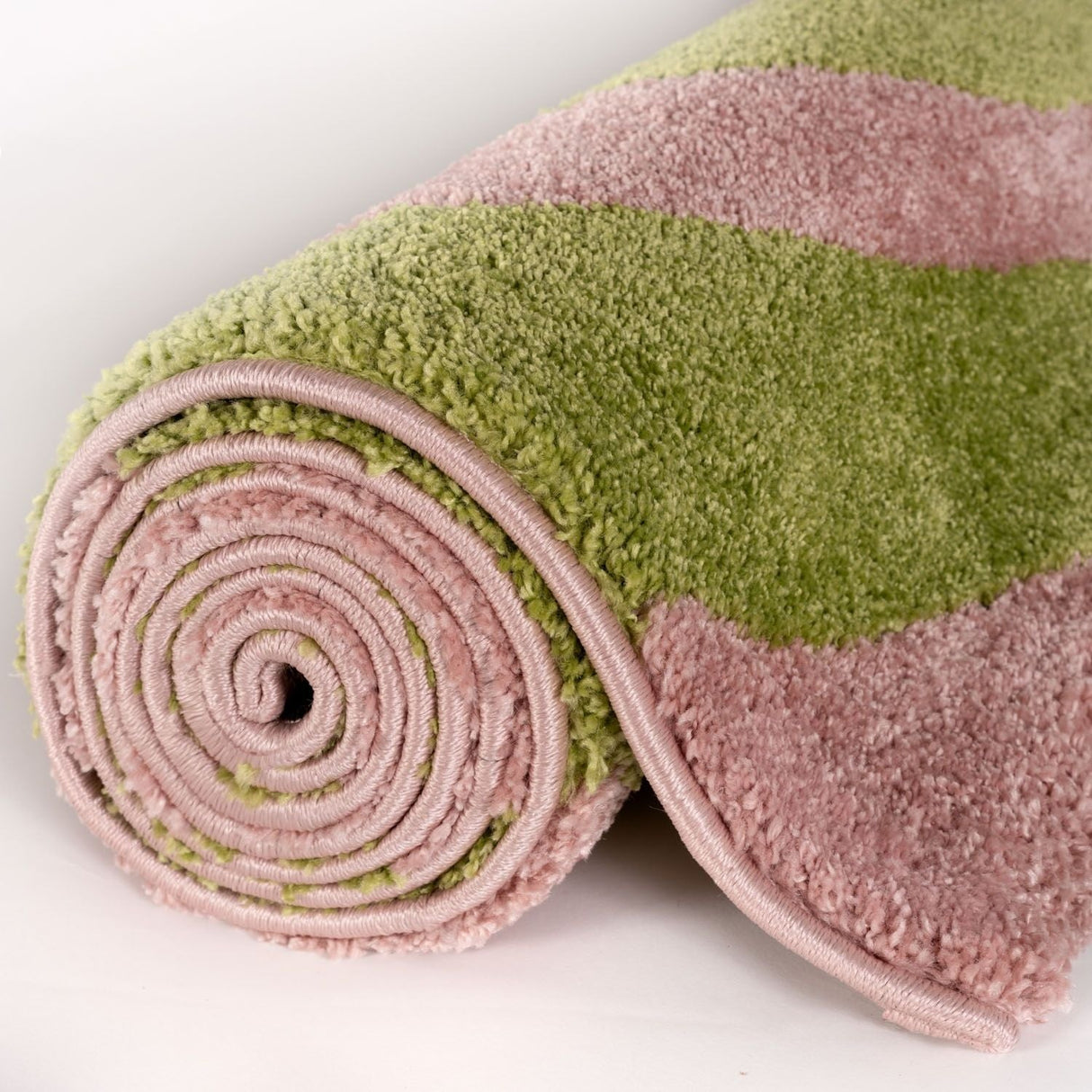 The Rugs Joli Wave Green & Pink Rug