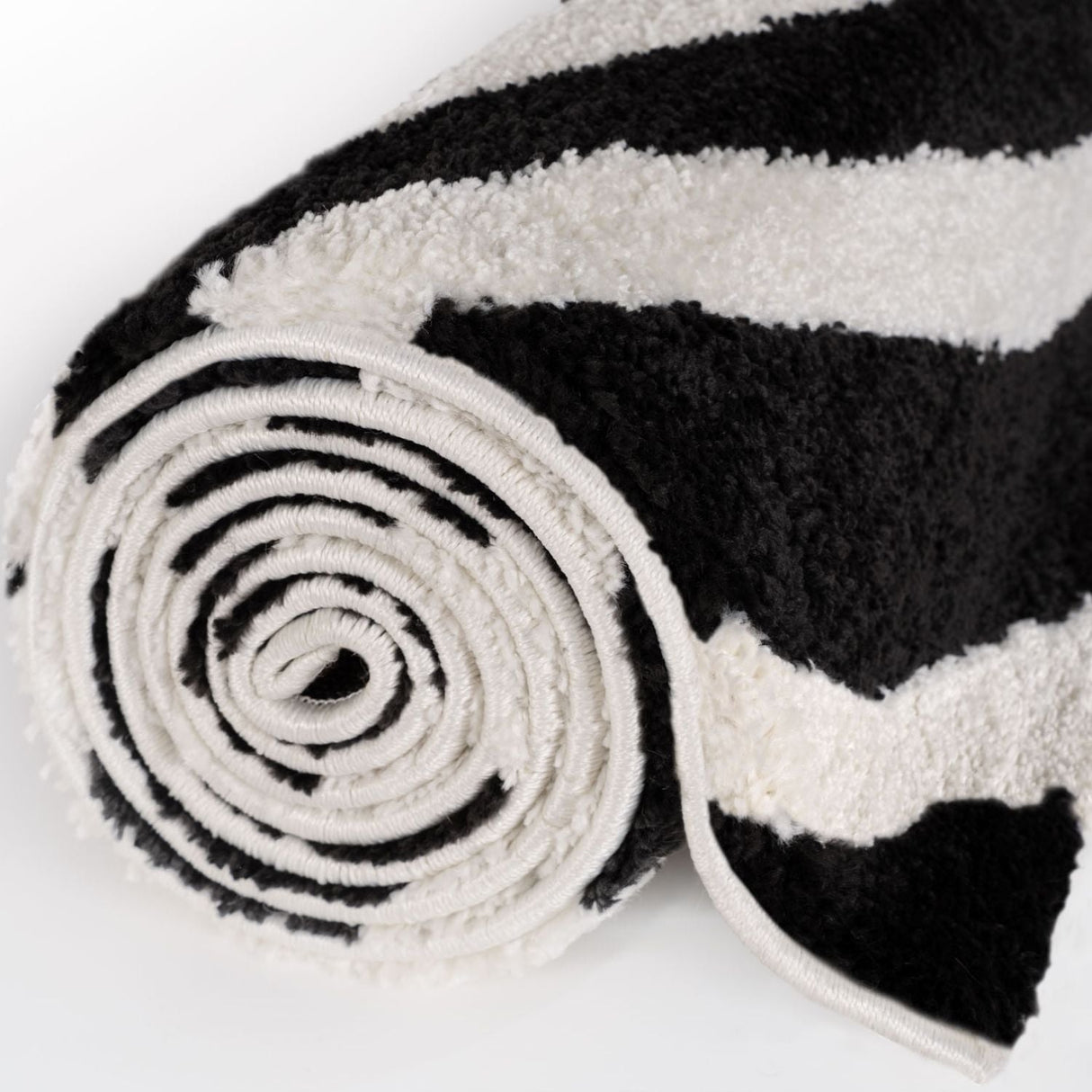 The Rugs Joli Striped Black & White Rug