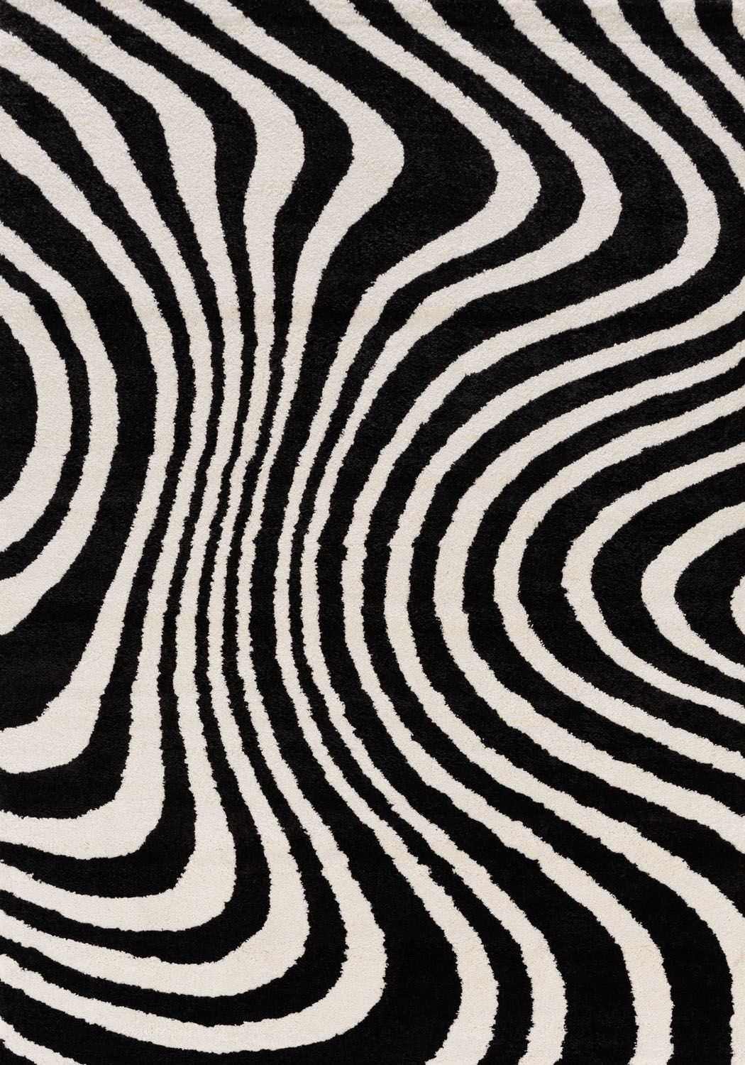 The Rugs Joli Striped Black & White Rug