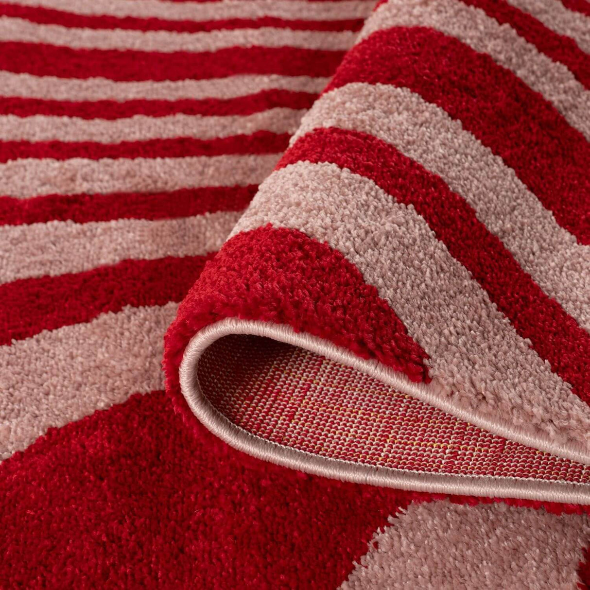 The Rugs Joli Striped Red Pink Rug