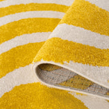 The Rugs Joli Striped Yellow White Rug