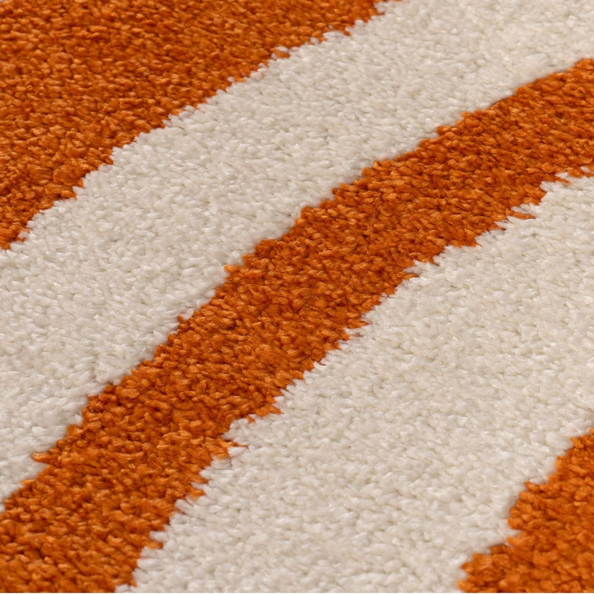 The Rugs Joli Striped Orange White Rug