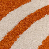 The Rugs Joli Striped Orange White Rug