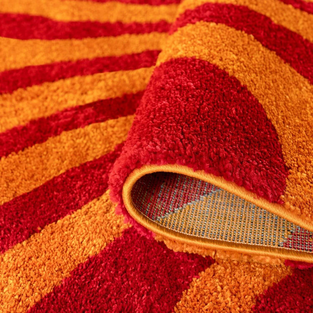 The Rugs Joli Striped Red Orange Rug