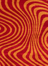 The Rugs Joli Striped Red Orange Rug