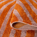 The Rugs Joli Striped Orange Pink Rug