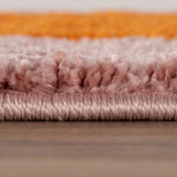 The Rugs Joli Striped Orange Pink Rug