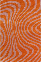 The Rugs Joli Striped Orange Pink Rug