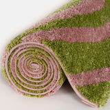 The Rugs Joli Striped Green Pink Rug
