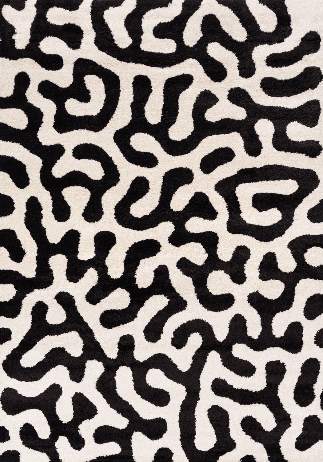 The Rugs Joli Doodle Black White Rug