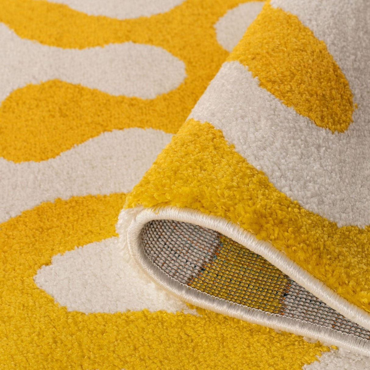 The Rugs Joli Doodle Yellow White Rug