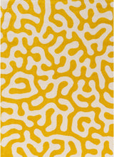 The Rugs Joli Doodle Yellow White Rug
