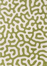 The Rugs Joli Doodle Green White Rug