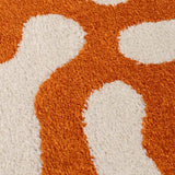 The Rugs Joli Doodle Orange White Rug