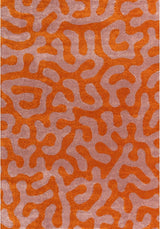 The Rugs Joli Doodle Orange Pink Rug
