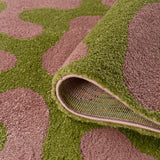 The Rugs Joli Doodle Green Pink Rug