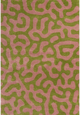 The Rugs Joli Doodle Green Pink Rug