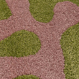 The Rugs Joli Doodle Green Pink Rug