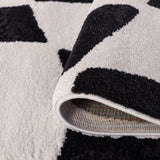 The Rugs Joli Checkered Black White Rug
