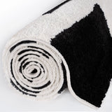 The Rugs Joli Checkered Black White Rug