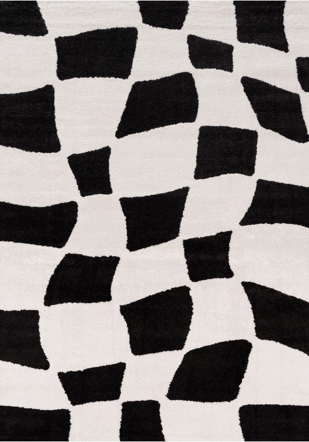 The Rugs Joli Checkered Black White Rug