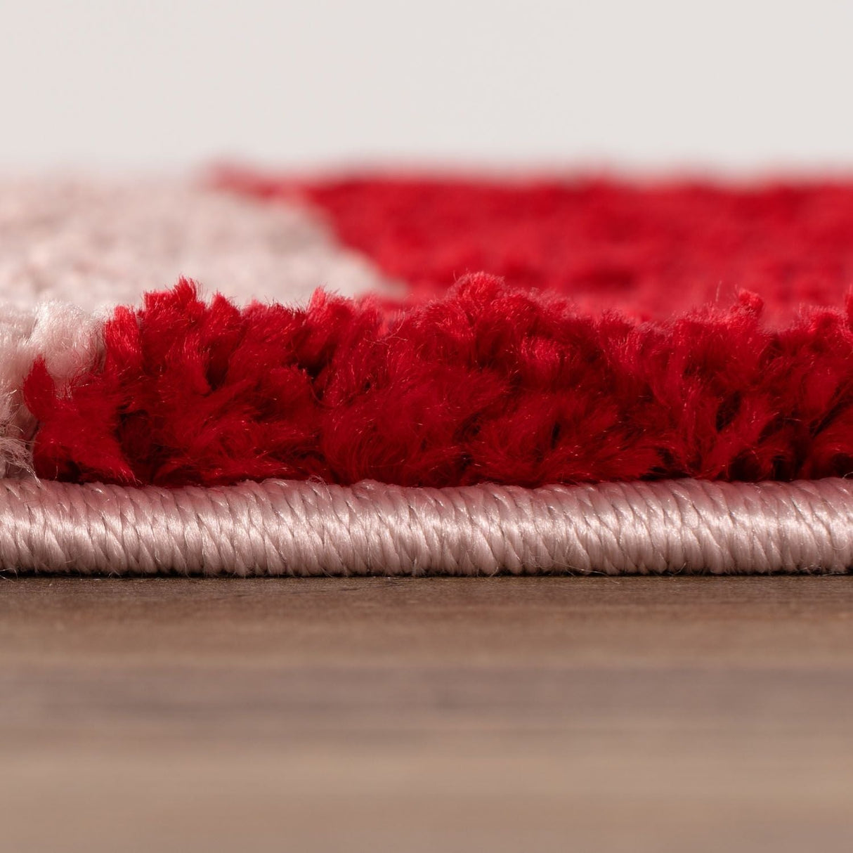 The Rugs Joli Checkered Red Pink Rug