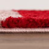 The Rugs Joli Checkered Red Pink Rug